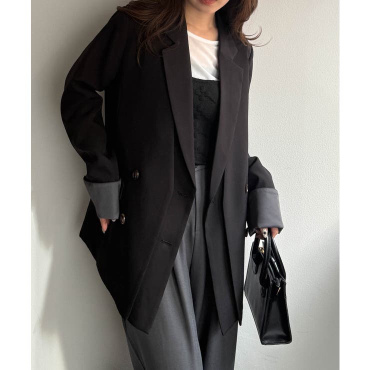 レイヤードデザインダブルジャケット | RANAN | 詳細画像30 