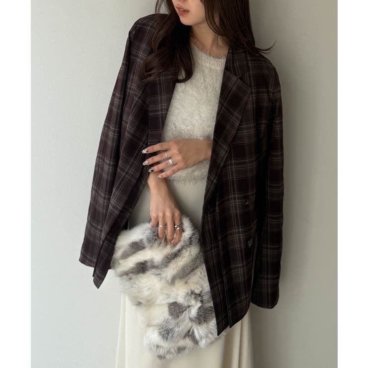 レイヤードデザインダブルジャケット | RANAN | 詳細画像4 