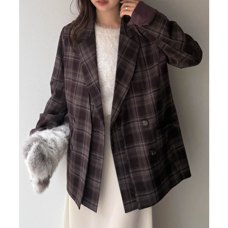 レイヤードデザインダブルジャケット | RANAN | 詳細画像6 