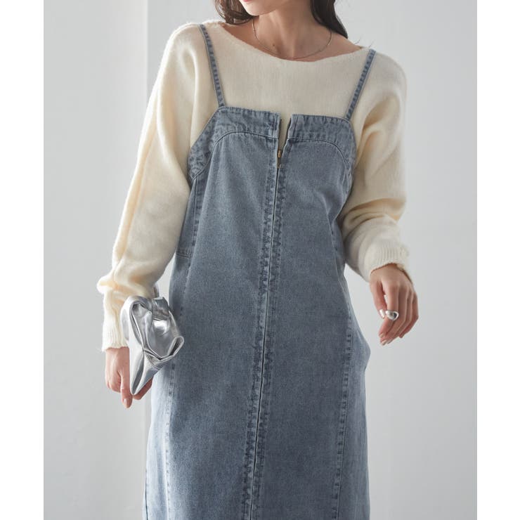 フロントジップデニムジャンスカ | RANAN | 詳細画像1 