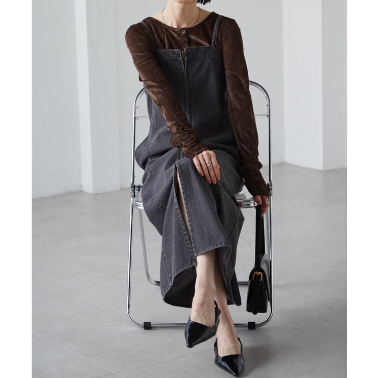 フロントジップデニムジャンスカ | RANAN | 詳細画像12 