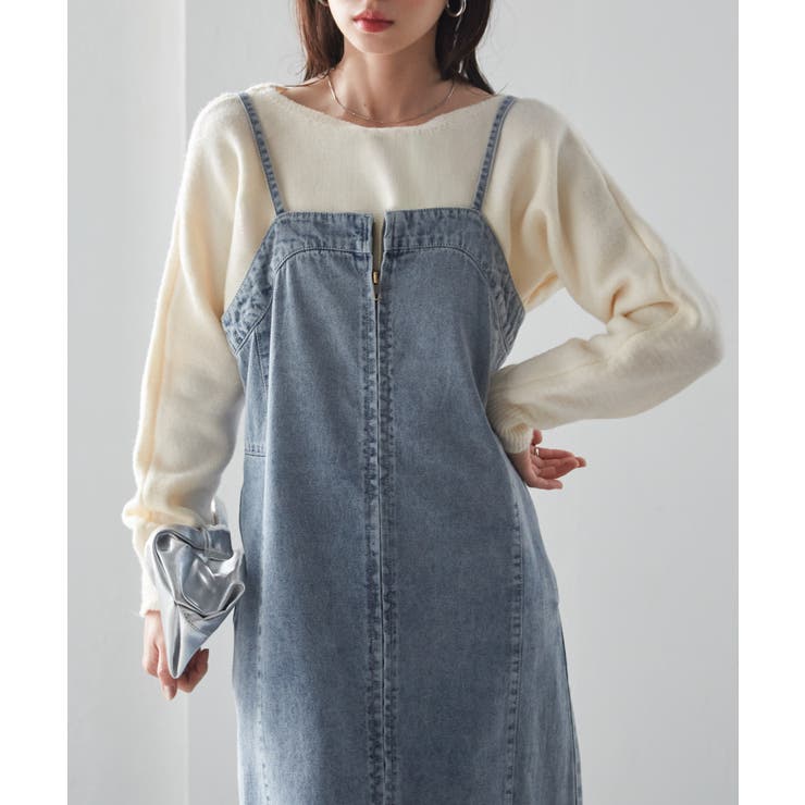 フロントジップデニムジャンスカ | RANAN | 詳細画像2 