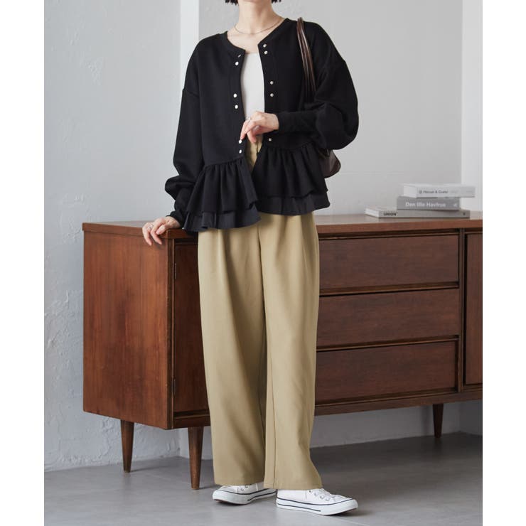 フリルぺペプラムショートカーデ | RANAN | 詳細画像18 