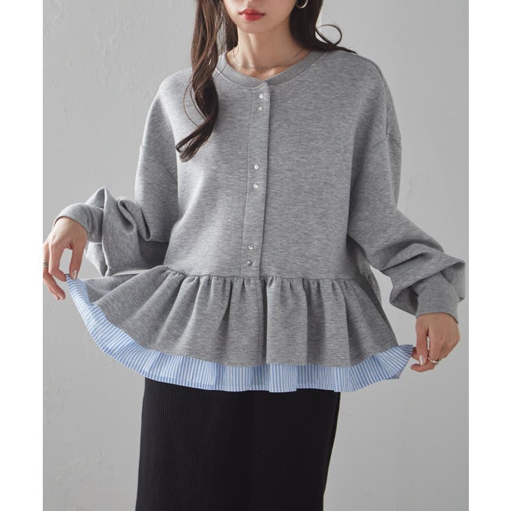 フリルぺペプラムショートカーデ | RANAN | 詳細画像3 