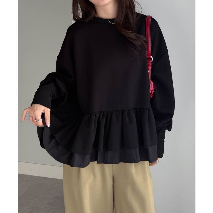 前後2WAYフリルぺプラムショートカーディガン | RANAN | 詳細画像32 