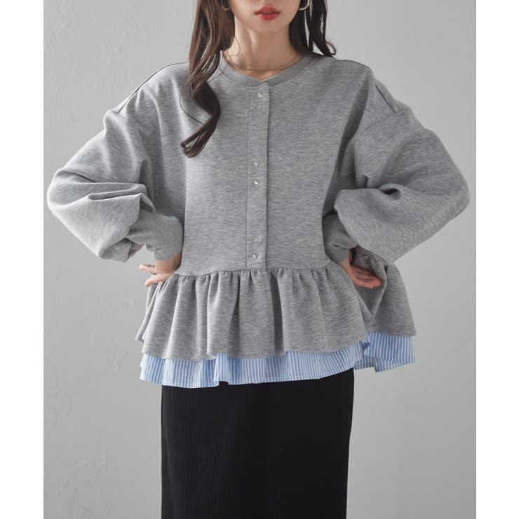 フリルぺペプラムショートカーデ | RANAN | 詳細画像4 