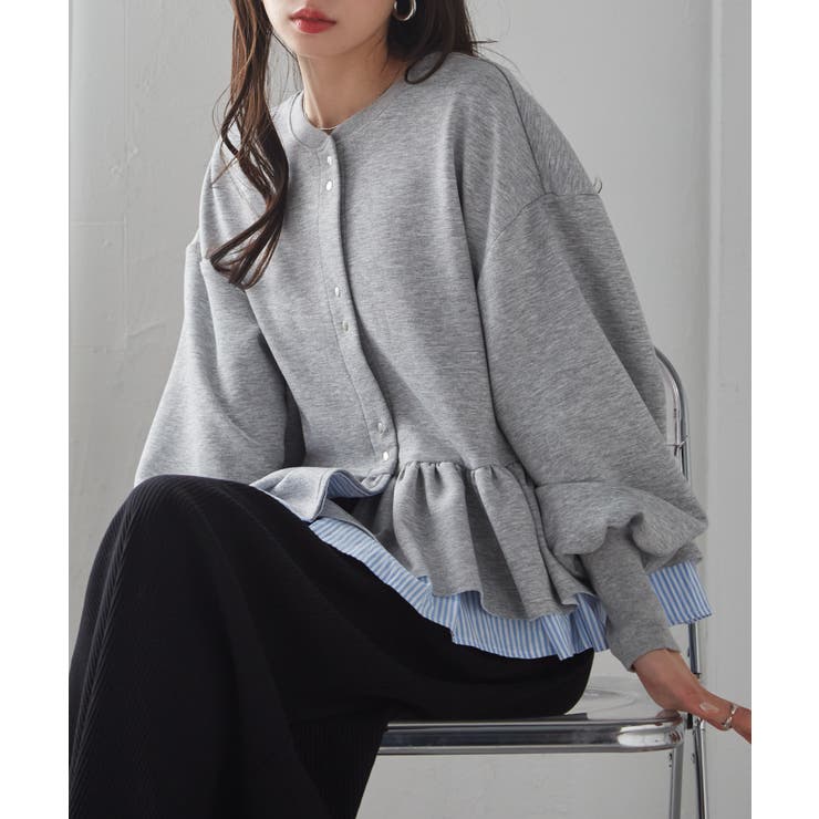 フリルぺペプラムショートカーデ | RANAN | 詳細画像5 