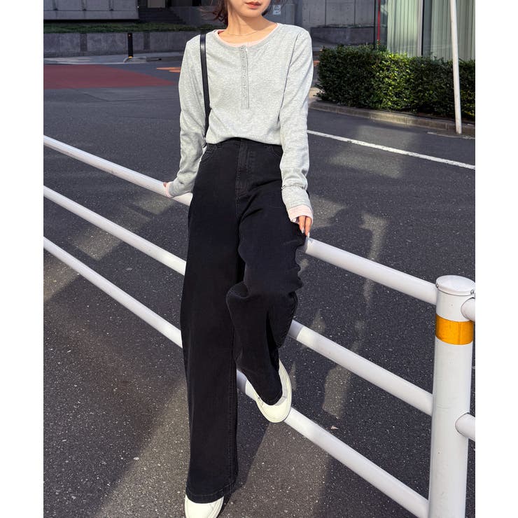 レイヤードヘンリーネックリブＴシャツ | RANAN | 詳細画像18 