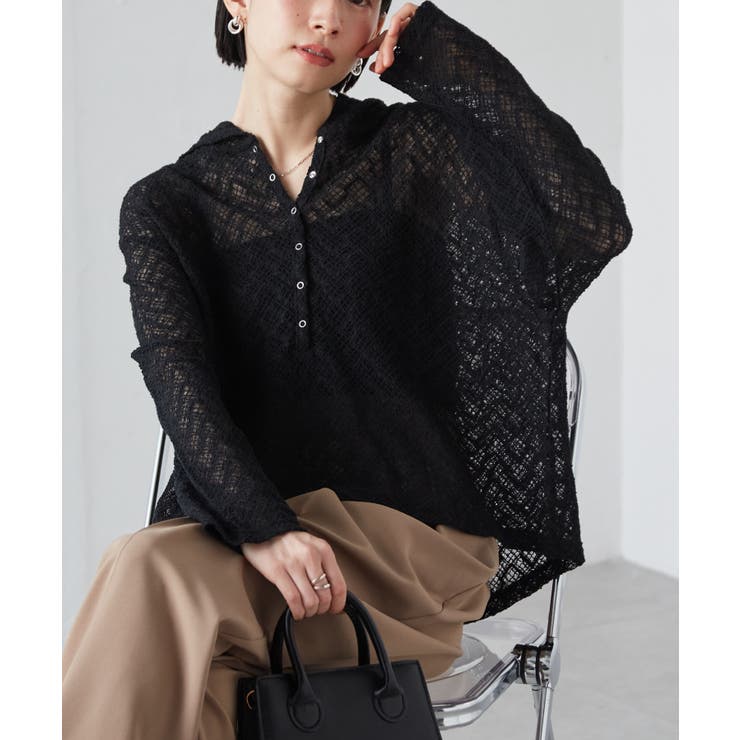 レースフーディートップス | RANAN | 詳細画像13 