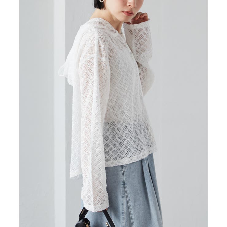 レースフーディートップス | RANAN | 詳細画像6 