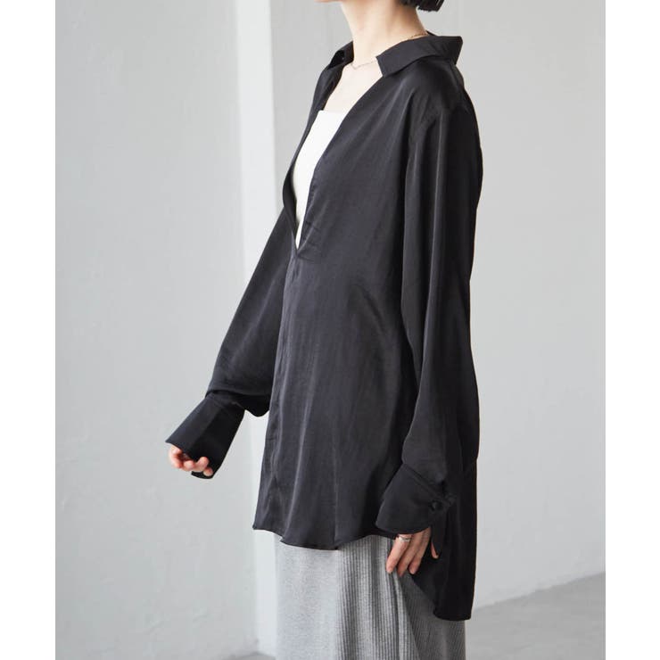 ２ＷＡＹサテンスキッパーシャツ | RANAN | 詳細画像10 