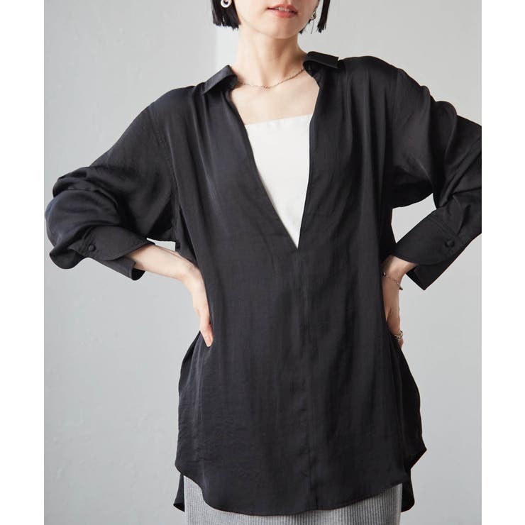 ２ＷＡＹサテンスキッパーシャツ | RANAN | 詳細画像8 