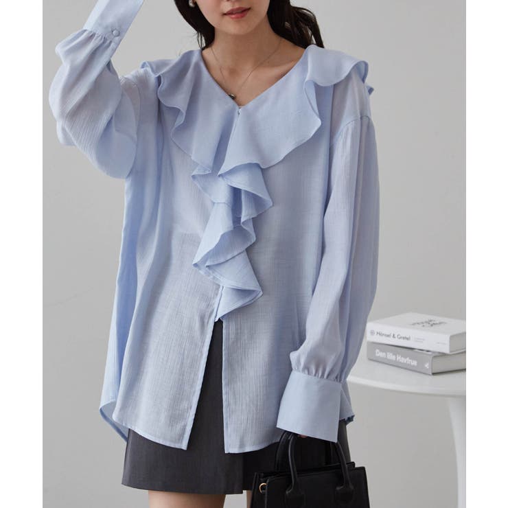 ラッフルフリルオーバーブラウス | RANAN | 詳細画像17 