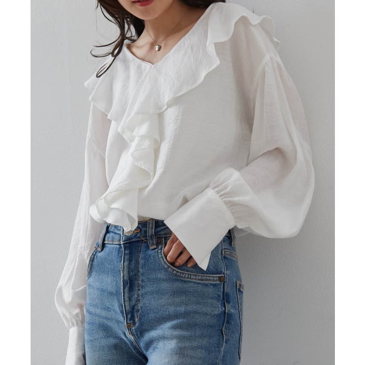 ラッフルフリルオーバーブラウス | RANAN | 詳細画像2 