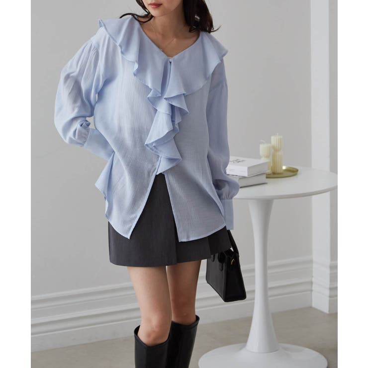 ラッフルフリルオーバーブラウス | RANAN | 詳細画像20 