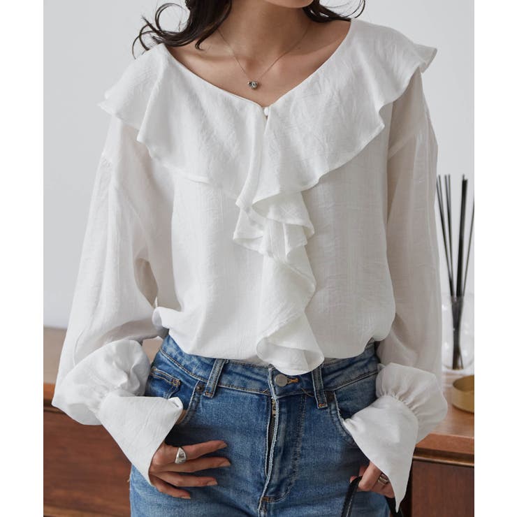 ラッフルフリルオーバーブラウス | RANAN | 詳細画像4 