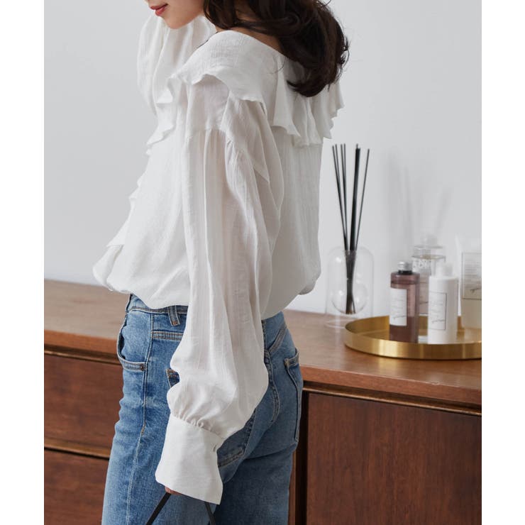 ラッフルフリルオーバーブラウス | RANAN | 詳細画像6 