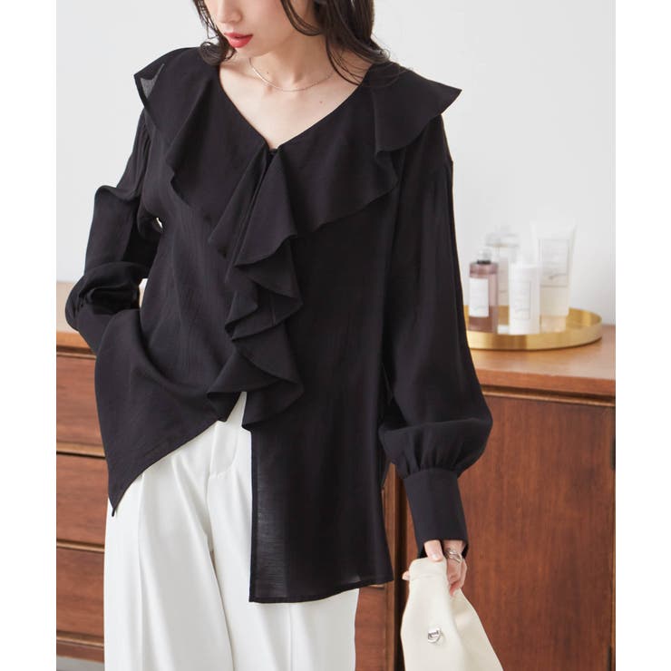 ラッフルフリルオーバーブラウス | RANAN | 詳細画像8 