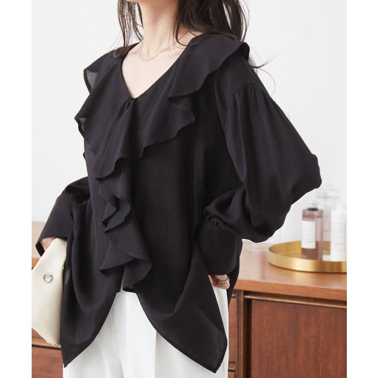 ラッフルフリルオーバーブラウス | RANAN | 詳細画像9 