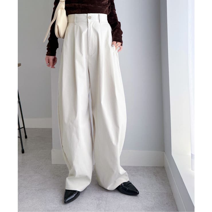 カーブシルエットサイドタックパンツ | RANAN | 詳細画像13 