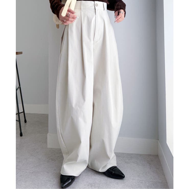 カーブシルエットサイドタックパンツ | RANAN | 詳細画像14 