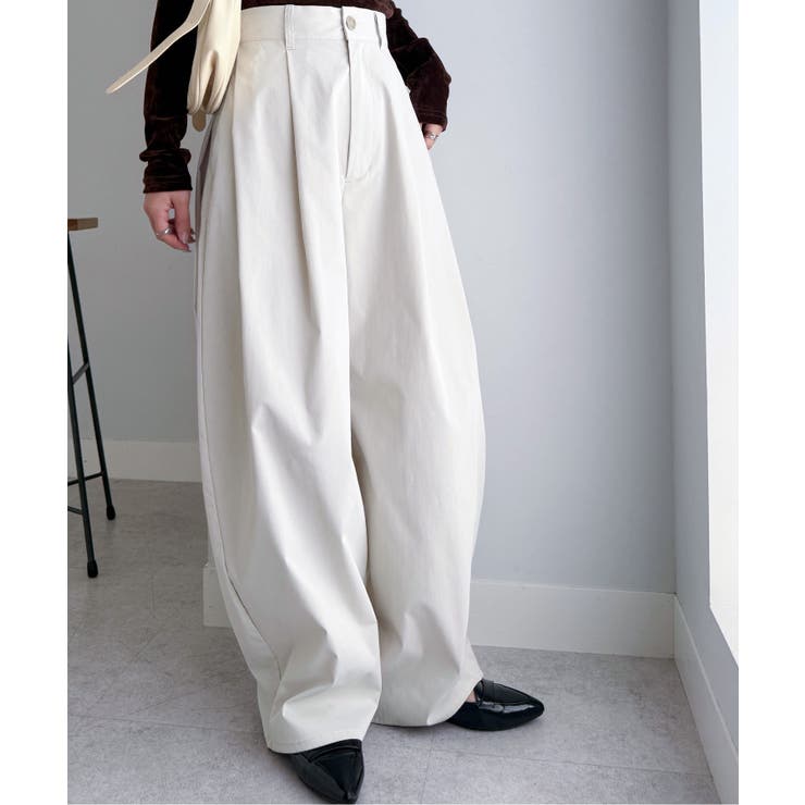 カーブシルエットサイドタックパンツ | RANAN | 詳細画像15 