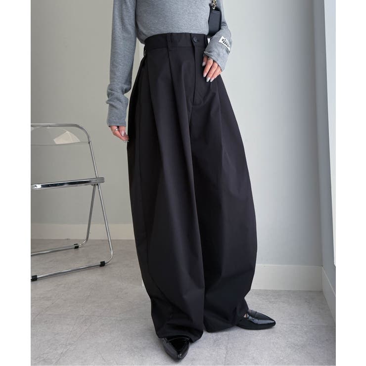 カーブシルエットサイドタックパンツ | RANAN | 詳細画像2 