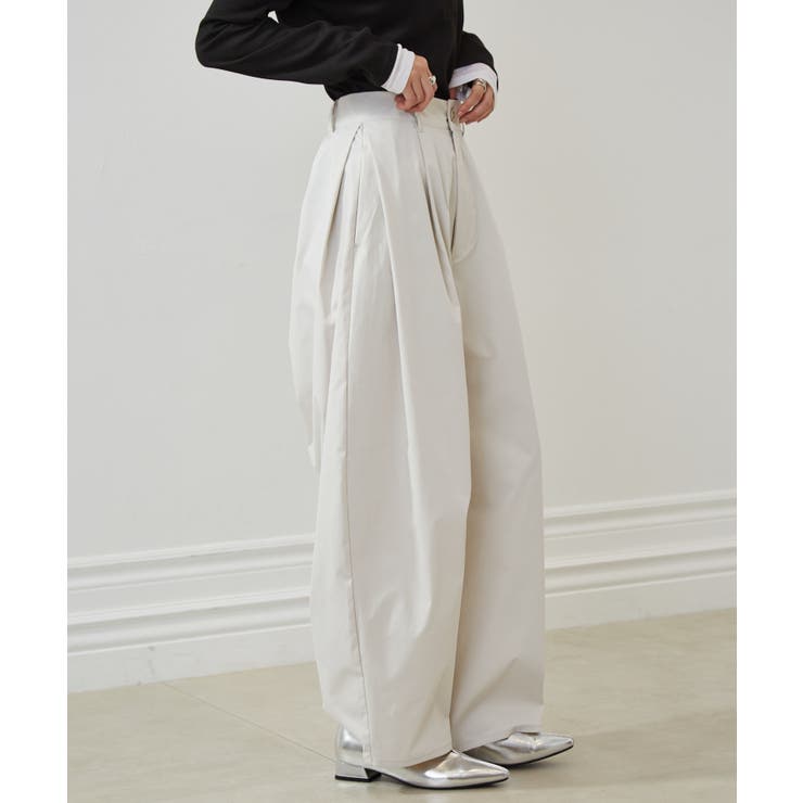 カーブシルエットサイドタックパンツ | RANAN | 詳細画像20 