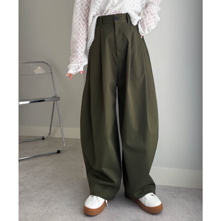 カーブシルエットサイドタックパンツ | RANAN | 詳細画像24 