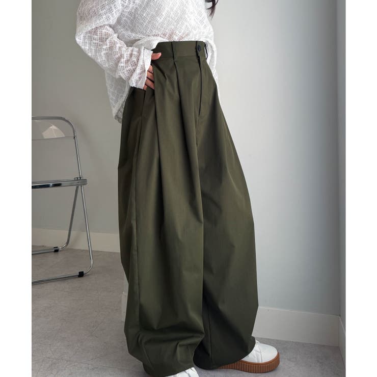 カーブシルエットサイドタックパンツ | RANAN | 詳細画像26 