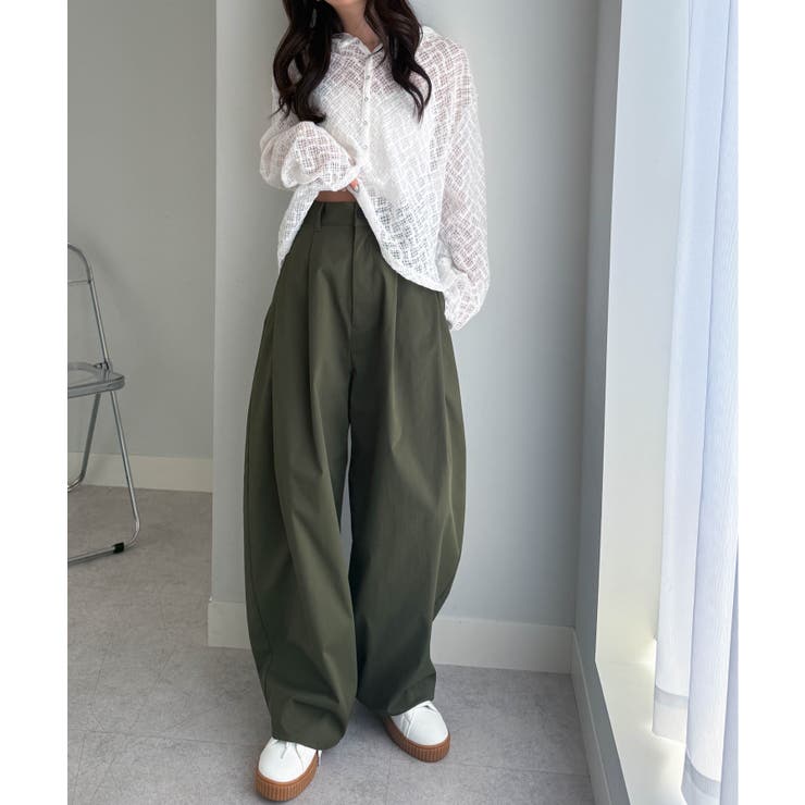 カーブシルエットサイドタックパンツ | RANAN | 詳細画像29 