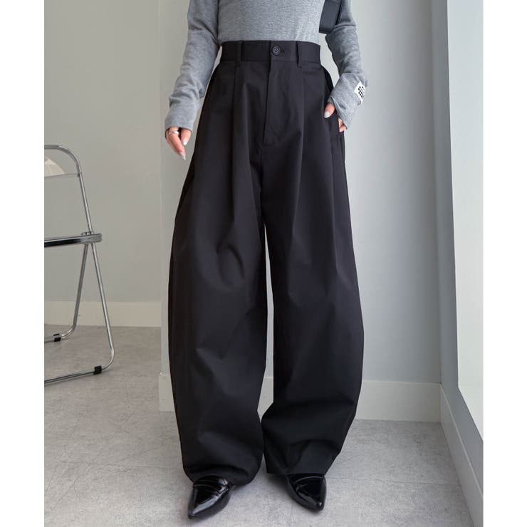 カーブシルエットサイドタックパンツ | RANAN | 詳細画像3 