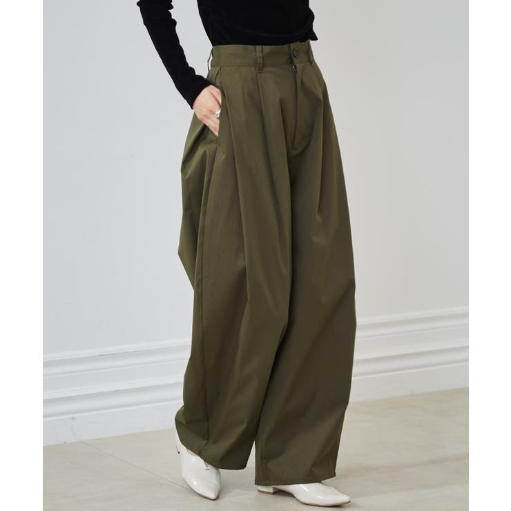 カーブシルエットサイドタックパンツ | RANAN | 詳細画像31 