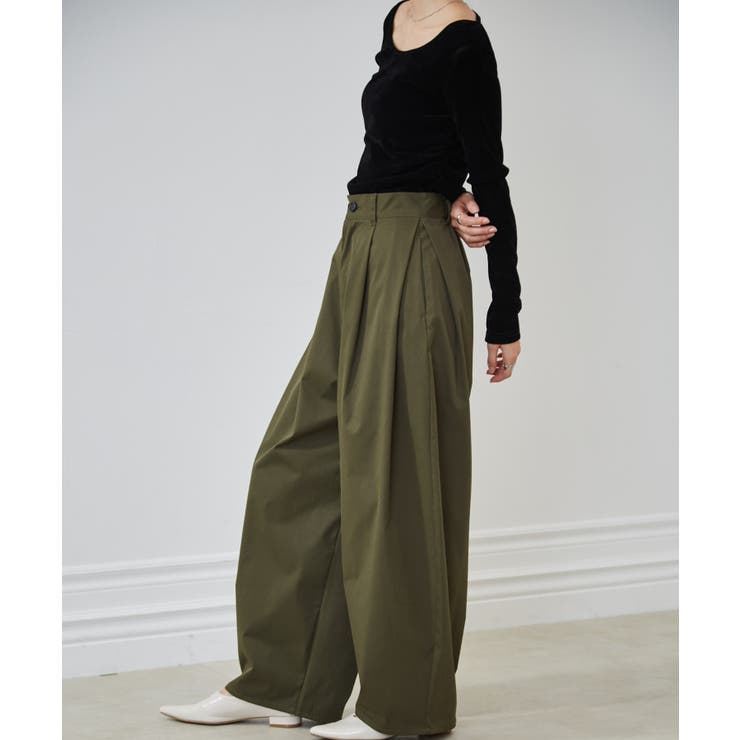 カーブシルエットサイドタックパンツ | RANAN | 詳細画像34 