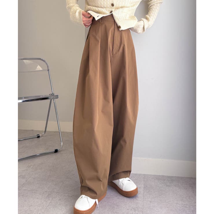 【S～LLサイズ展開】カーブシルエットサイドタックパンツ | RANAN | 詳細画像49 
