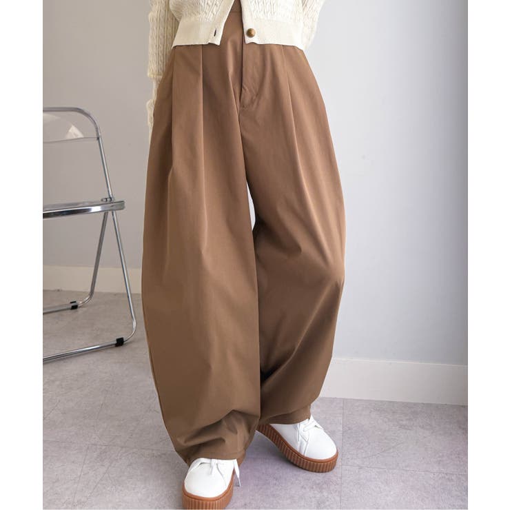 【S～LLサイズ展開】カーブシルエットサイドタックパンツ | RANAN | 詳細画像53 