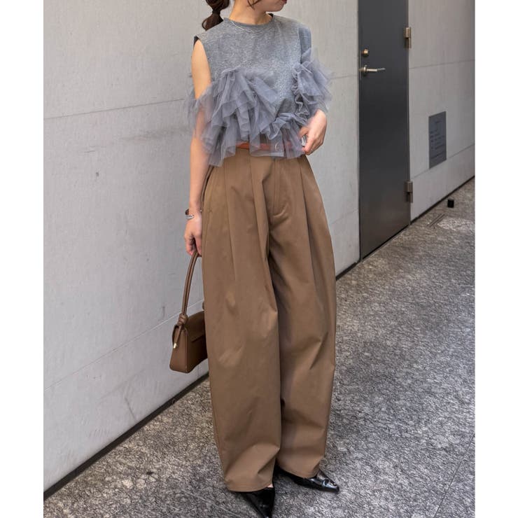 【S～LLサイズ展開】カーブシルエットサイドタックパンツ | RANAN | 詳細画像57 