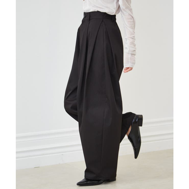カーブシルエットサイドタックパンツ | RANAN | 詳細画像9 