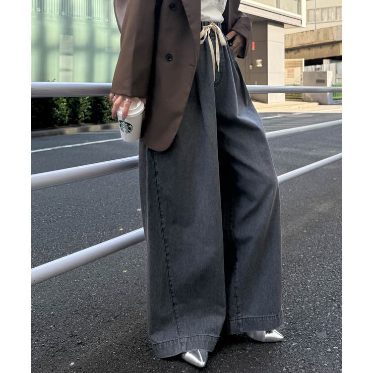 ２タックワイドイージーデニムパンツ | RANAN | 詳細画像13 