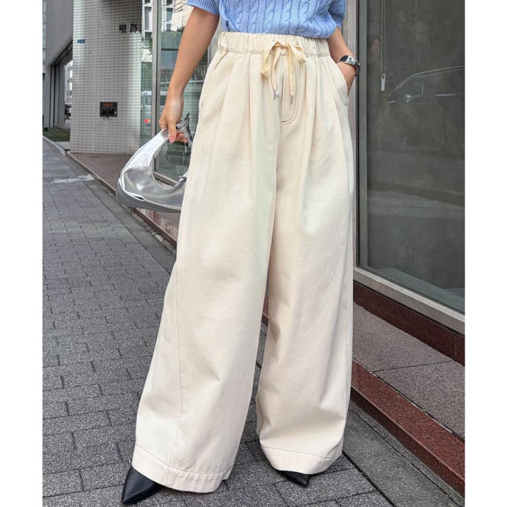 【S～LLサイズ展開】2タックワイドイージーデニムパンツ | RANAN | 詳細画像34 