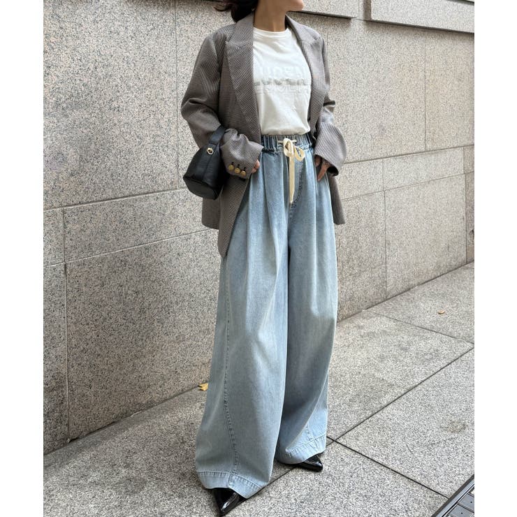 ２タックワイドイージーデニムパンツ | RANAN | 詳細画像5 