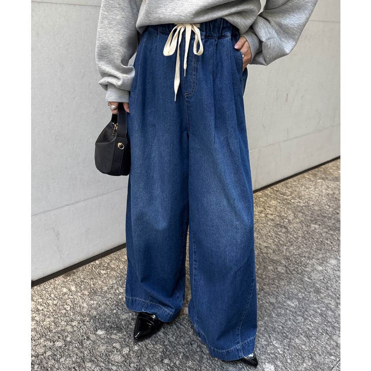 ２タックワイドイージーデニムパンツ | RANAN | 詳細画像8 