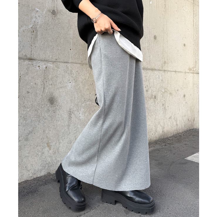 セルフカットリブロングナロースカート | RANAN | 詳細画像12 