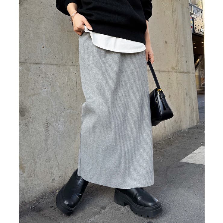 セルフカットリブロングナロースカート | RANAN | 詳細画像13 