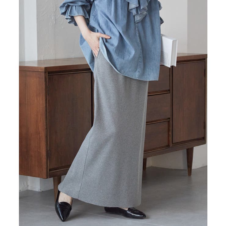 セルフカットリブロングナロースカート | RANAN | 詳細画像16 