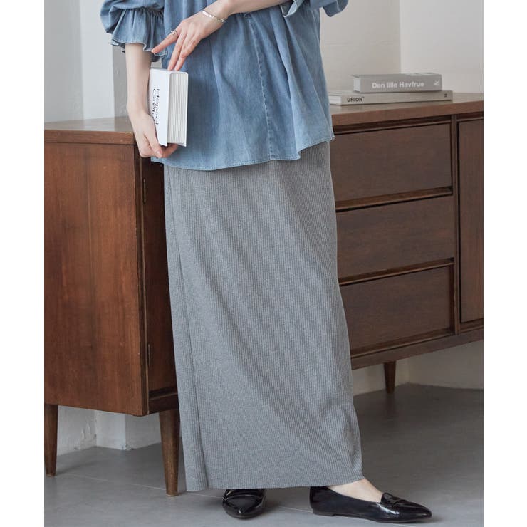 セルフカットリブロングナロースカート | RANAN | 詳細画像18 