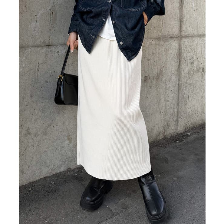 セルフカットリブロングナロースカート | RANAN | 詳細画像22 