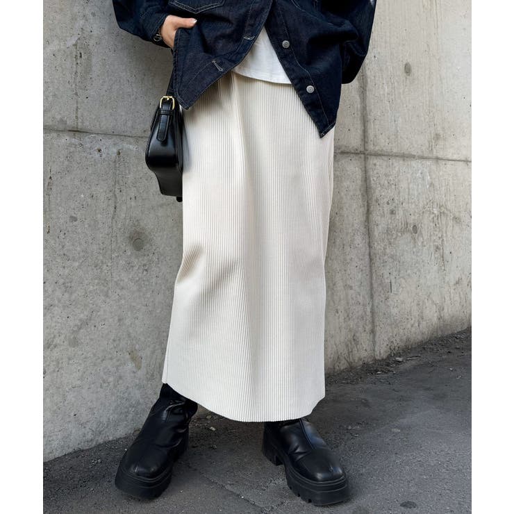 セルフカットリブロングナロースカート | RANAN | 詳細画像23 