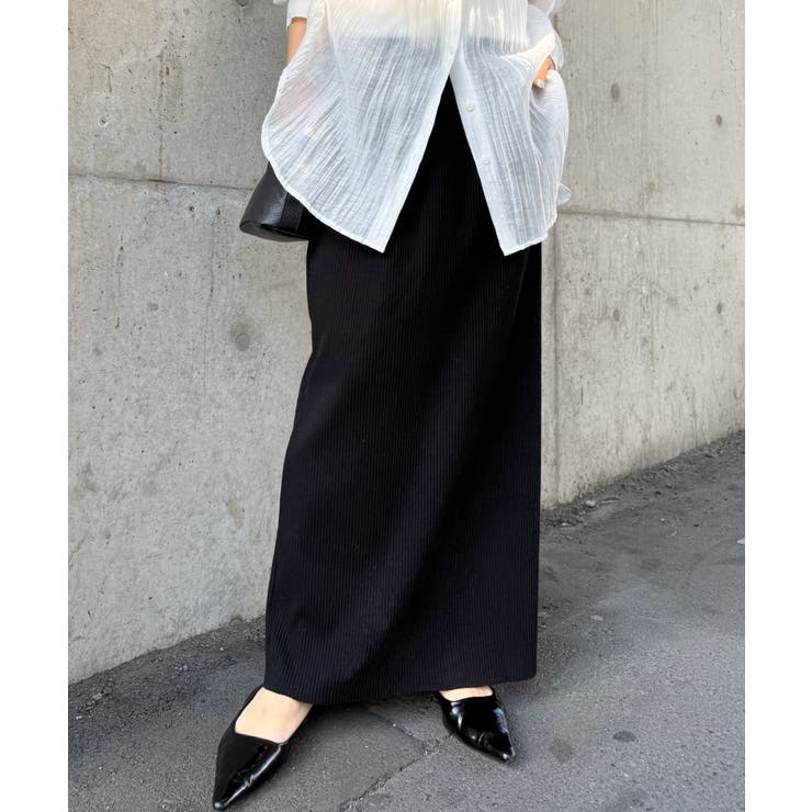 セルフカットリブロングナロースカート | RANAN | 詳細画像3 