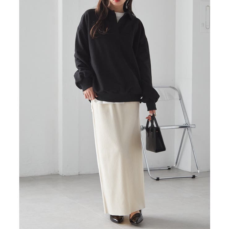 セルフカットリブロングナロースカート | RANAN | 詳細画像30 